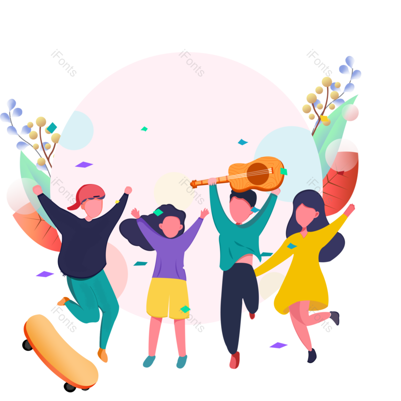 毕业季图片,校园元素,音乐节PNG,青春免抠素材